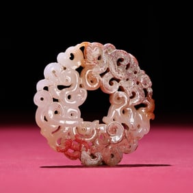 A Exquisite Hotan Jade Dragon Pattern Jade Bi