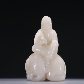 A Exquisite Hotan Jade Arhat Ornament
