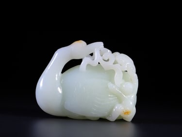 A Exquisite Hetian Jade Goose Ornament