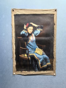 A Fabulous Chinese Oil Painting of Figures