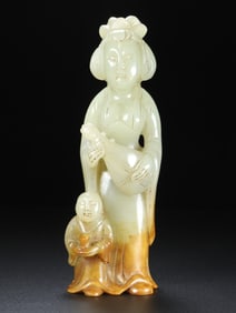 A Exquisite Hetian Jade Human Ornament