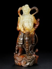 A Exquisite Hotan Jade Figures Ornament