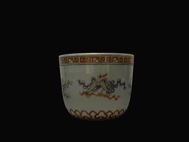 A Exquisite Famille-Rose Eight Treasures Pattern Cup