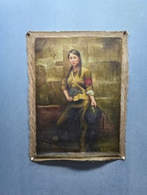 A Fabulous Chinese Oil Painting of Figures