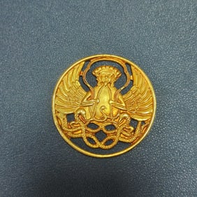 A Exquisite Bronze Gilt Bird-Shaped Ornament