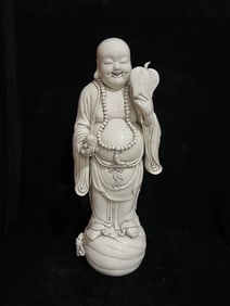 A Exquisite Blanc-De-Chine Buddha Statue Ornament