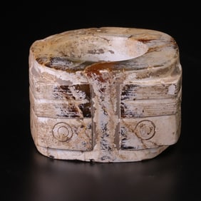 An Archaic Gaogu Jade Cong Ornament