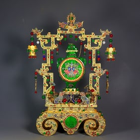 A Exquisite Cloisonne Jadeite Ornament