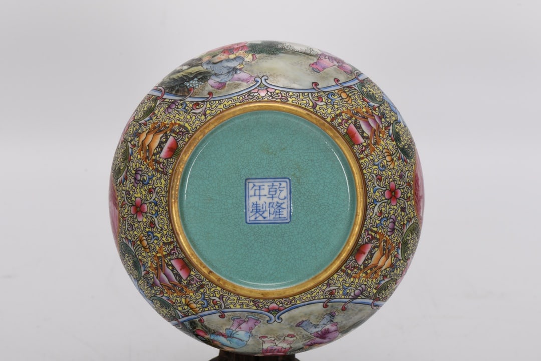 A Rare Enamel Figure Pattern Covered Jar - 8