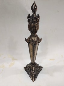A Exquisite Gilt Silver Bronze Vajra