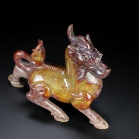 A Exquisite Hotan Jade Kylin Ornament