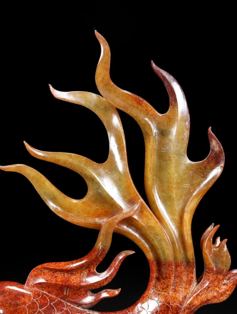 A Exquisite Hetian Jade Fish Ornament - 3