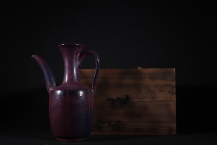 A Exquisite Jun yao Purple Glaze Ewer