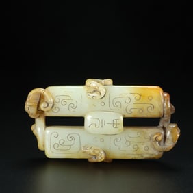A Exquisite Hetian Jade Handheld Ornament