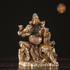 A Exquisite Bronze Gilt and Silver-Gilt Figures Ornament