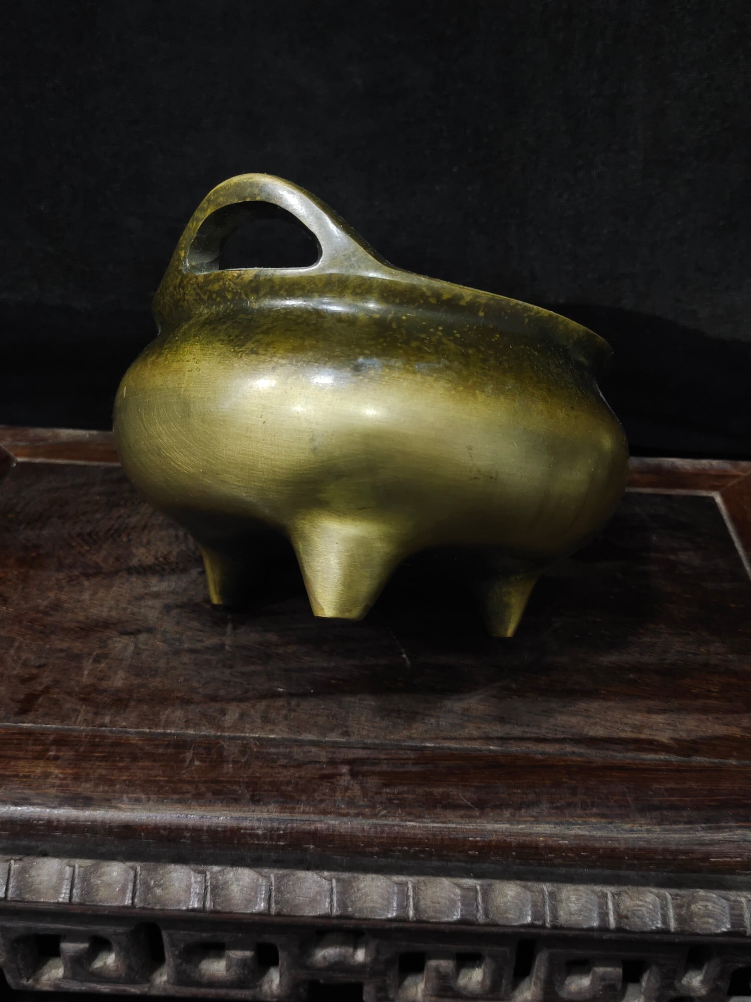 A Exquisite Bronze Tripod Censer - 6