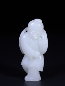 A Exquisite Hetian Jade Figures Ornament