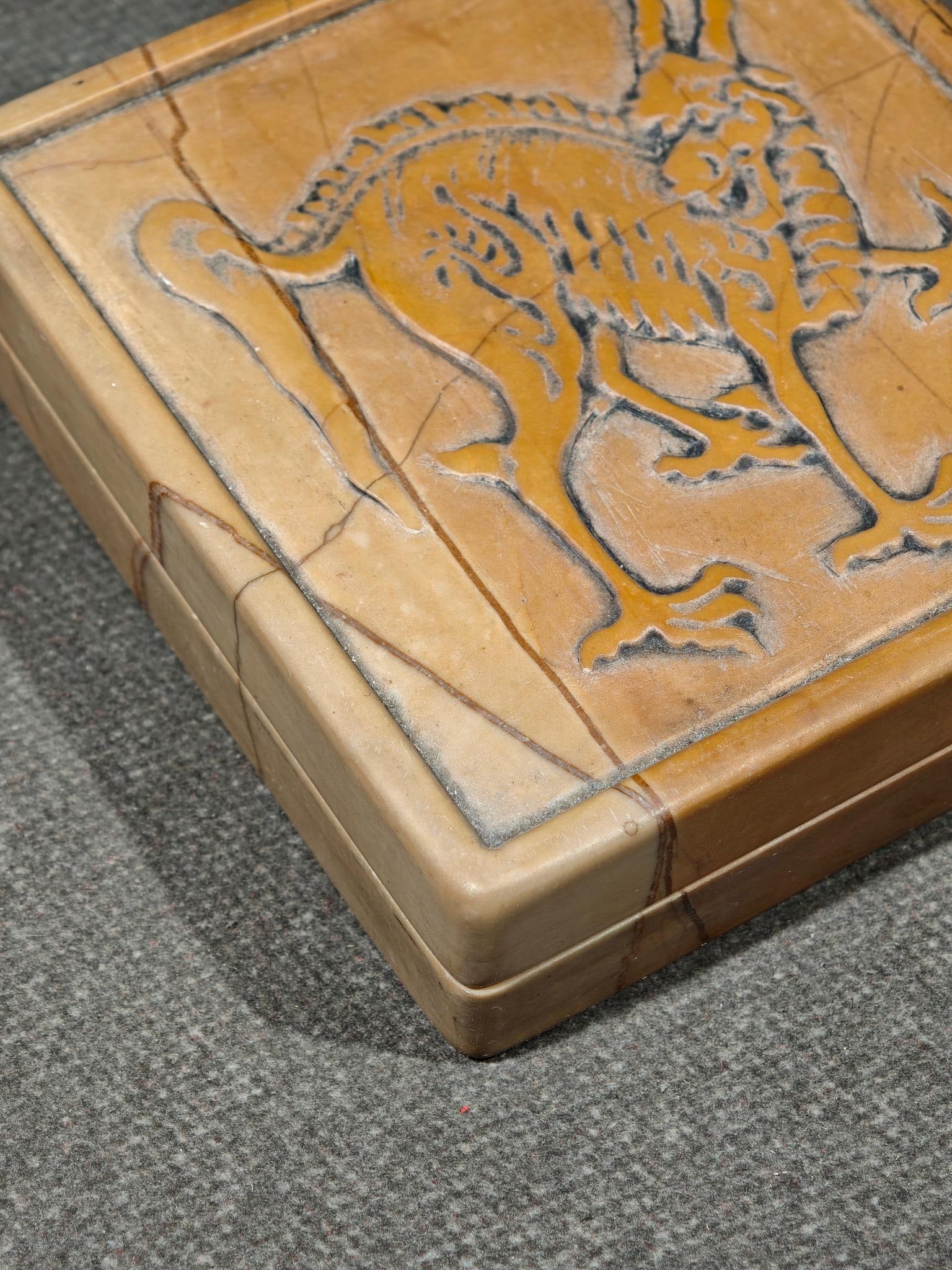 A Exquisite Dragon Pattern Inkstone - 3