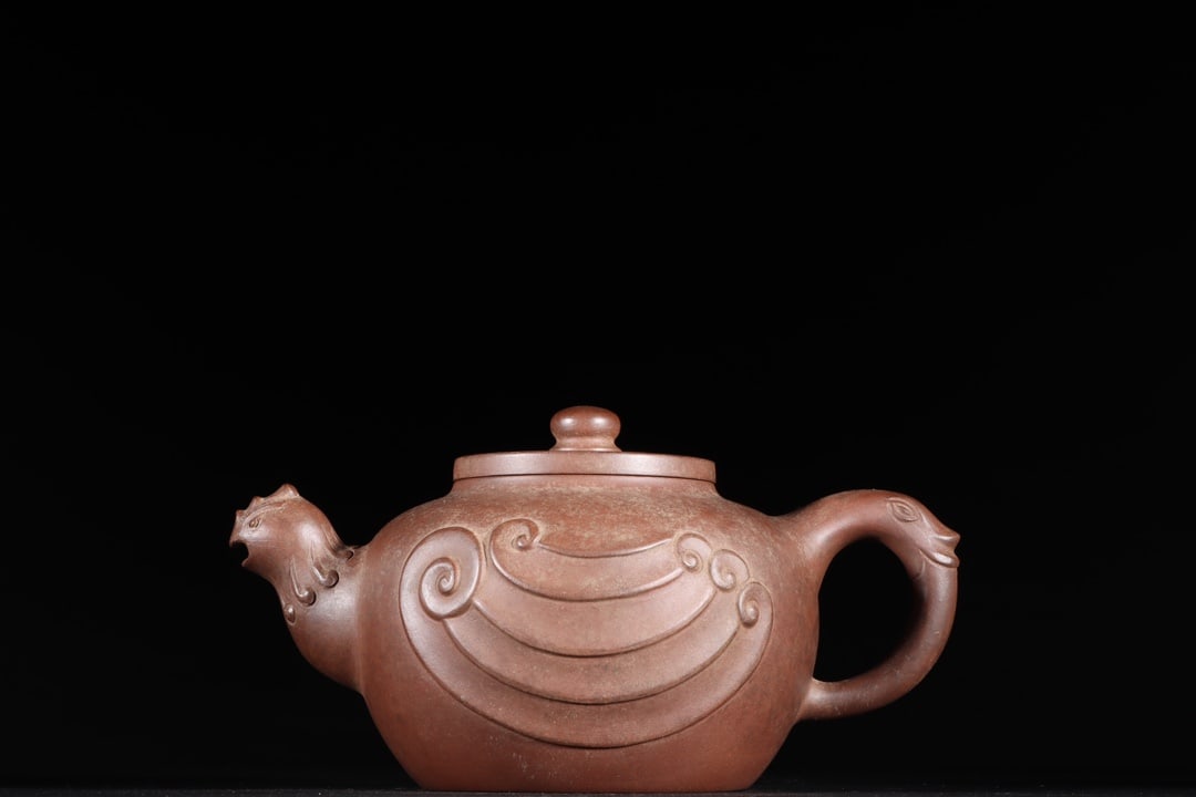 A Exquisite Purple Sands Phoenix Shaped Ewer (1 of 9)