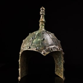 A Exquisite Bronze Helmet