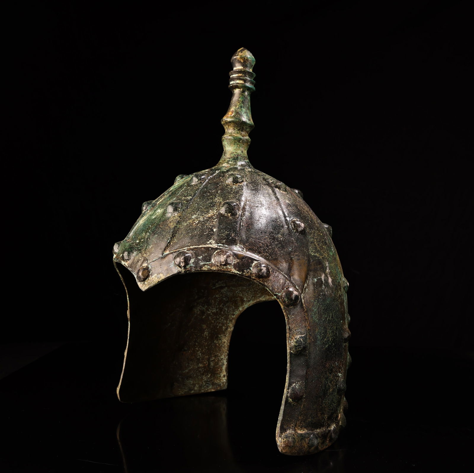 A Exquisite Bronze Helmet - 2
