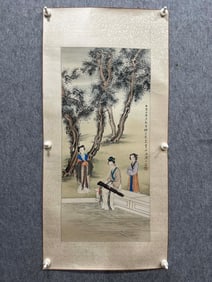 A Chinese Ink Figure Painting on Paper