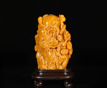 A Exquisite Shoushan Tianhuang Stone Figures Ornament