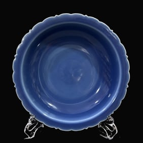 A Exquisite Ji Blue Glazed Plate