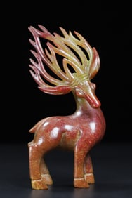 A Exquisite Hotan Jade Deer Ornament