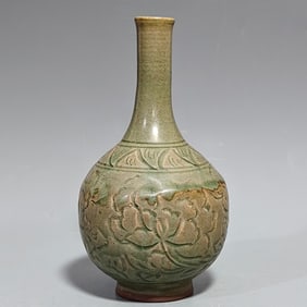 A Exquisite Yue yao Porcelain Auspicious Vase