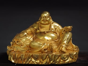A Exquisite Gilt Bronze Buddha Statue