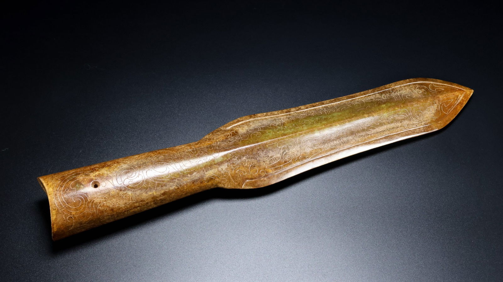 A Rare Hetian Jade Weapon - 2