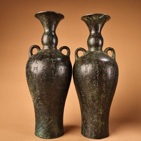 A pair of Exquisite Bronze Vase