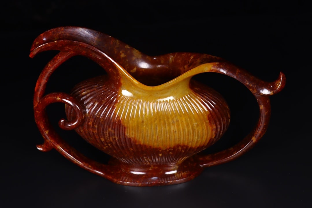 A Exquisite Hetian Jade Ewer - 3