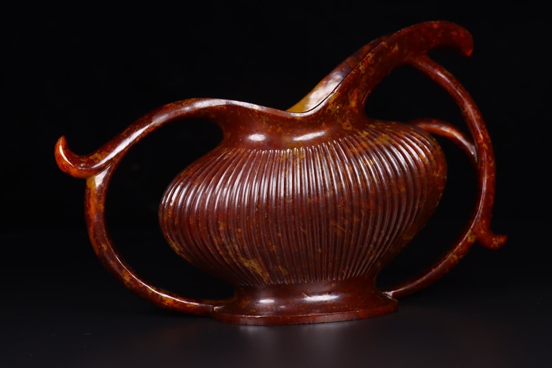 A Exquisite Hetian Jade Ewer - 5