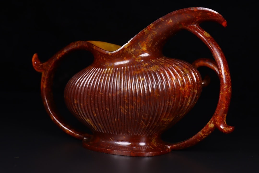 A Exquisite Hetian Jade Ewer - 7