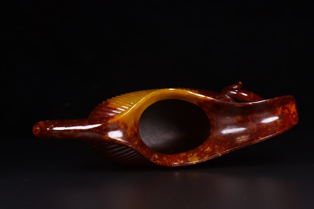 A Exquisite Hetian Jade Ewer - 8