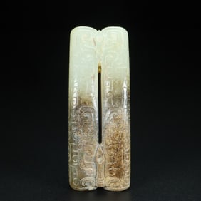 A Exquisite Hetian Jade Handheld Ornament