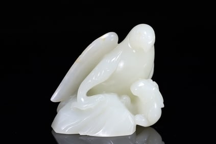 A Exquisite Hetian Jade Eagle Ornament