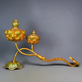 A Exquisite Gilt Bronze Cloisonne Hand Warmer