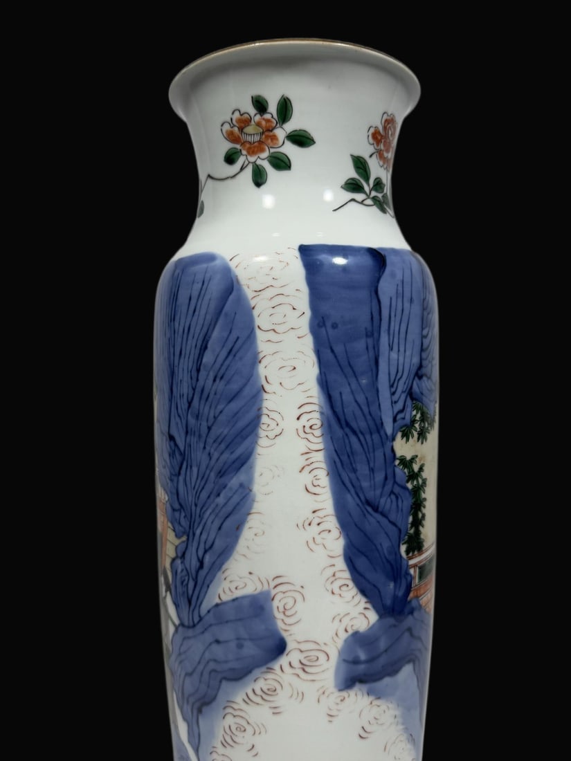 A Exquisite Wucai Figures Pattern Vase - 3