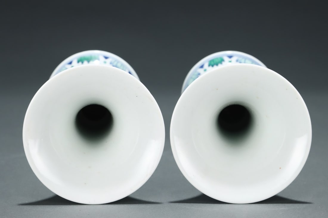 A Exquisite Doucai Lotus Pattern Flower Pattern Vase - 5