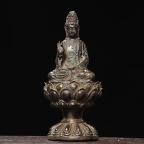 A Exquisite Bronze Avalokitesvara Bodhisattva Censer