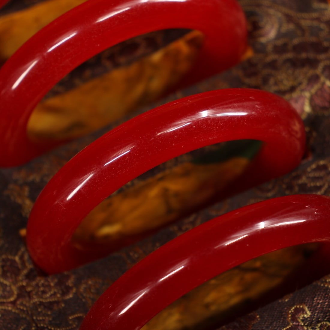 A Exquisite Jadeite Red Bracelets - 4