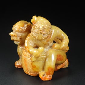 A Exquisite Hotan Jade Figures Ornament