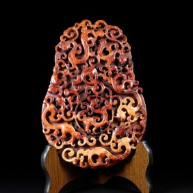 A Exquisite Hotan Jade Dragon Jade Bi
