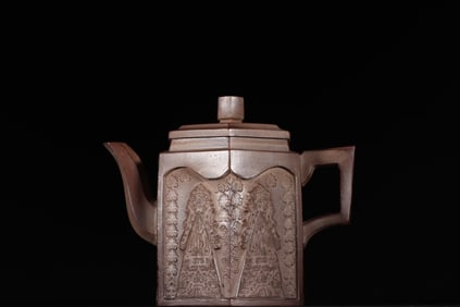 A Exquisite Purple Sands Flower Pattern Ewer