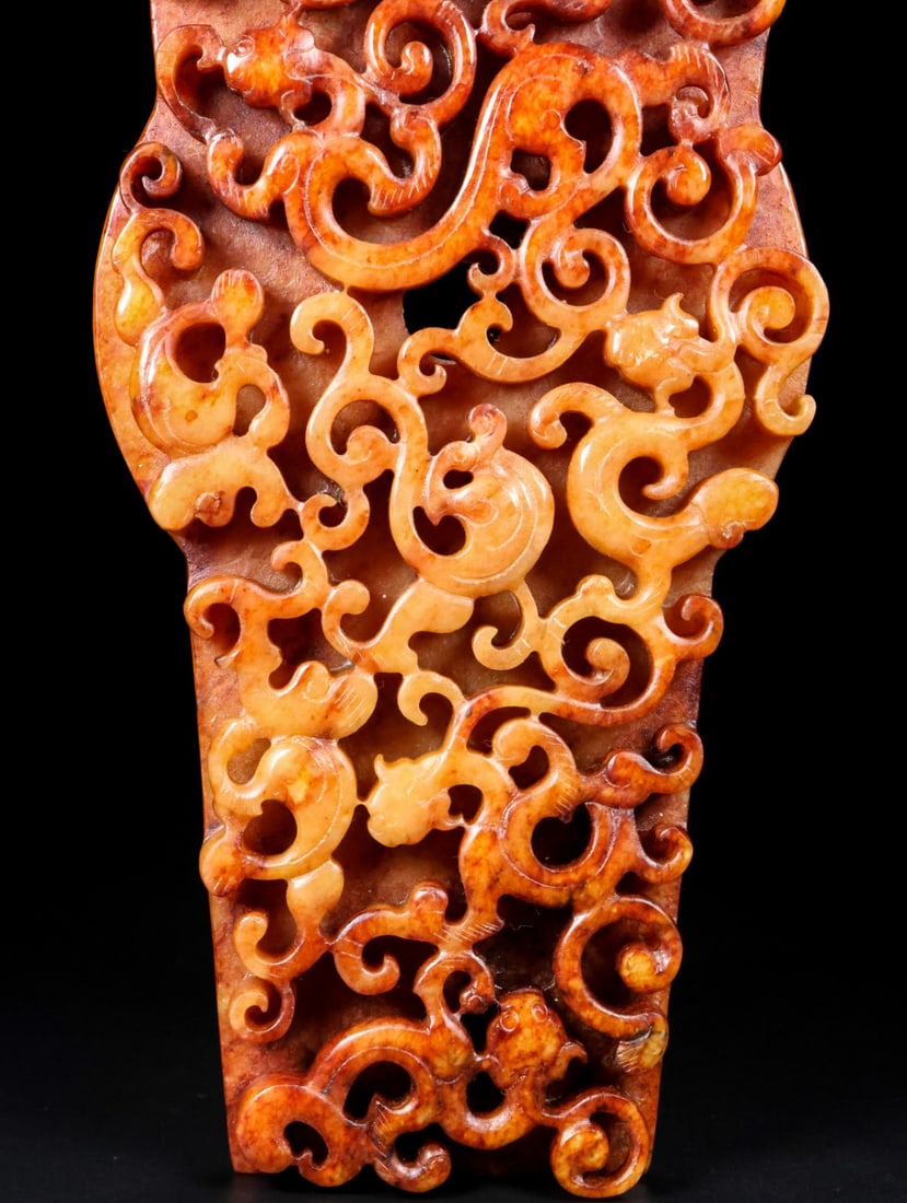 A Exquisite Hotan Jade Dragon Command Token - 3