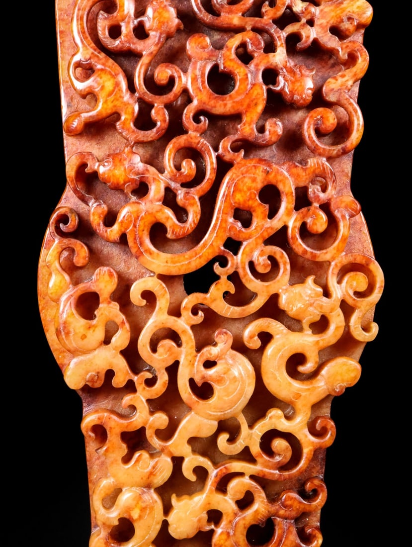 A Exquisite Hotan Jade Dragon Command Token - 4