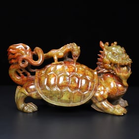 A Exquisite Hotan Jade Turtle Ornament